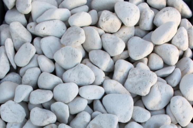 Белая галька галтовка (20-40 мм.)  купить в Тольятти от производителя, без посредников